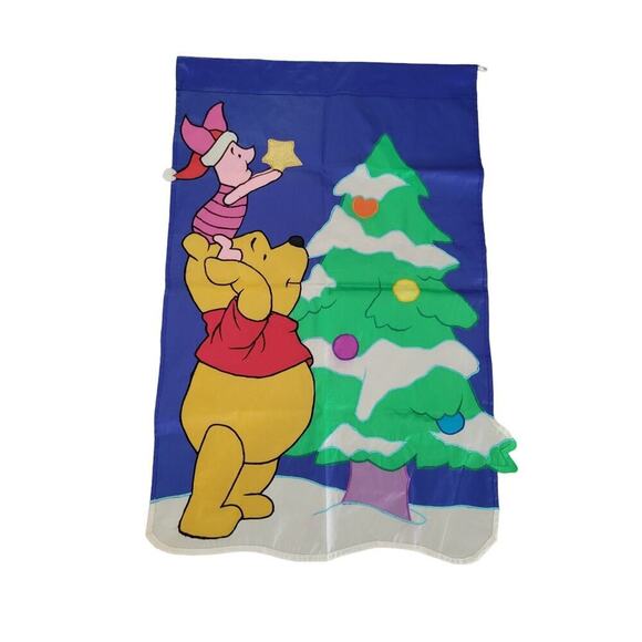 Vintage Winnie The Pooh 100 Acre Woods Yard & Garden Outdoor Flags Set of 2 - Picture 7 of 12